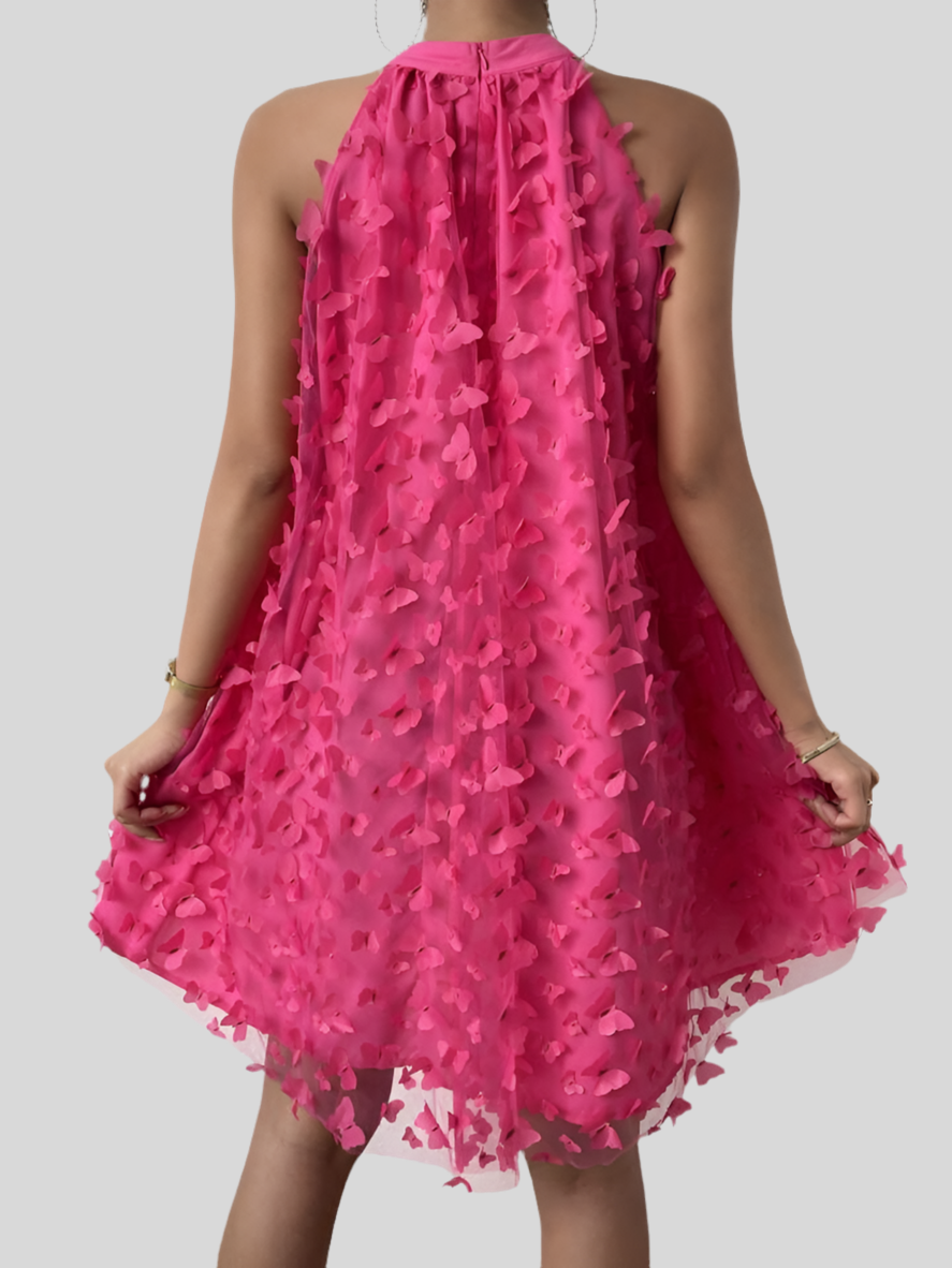 Obleka Pink Metulj
