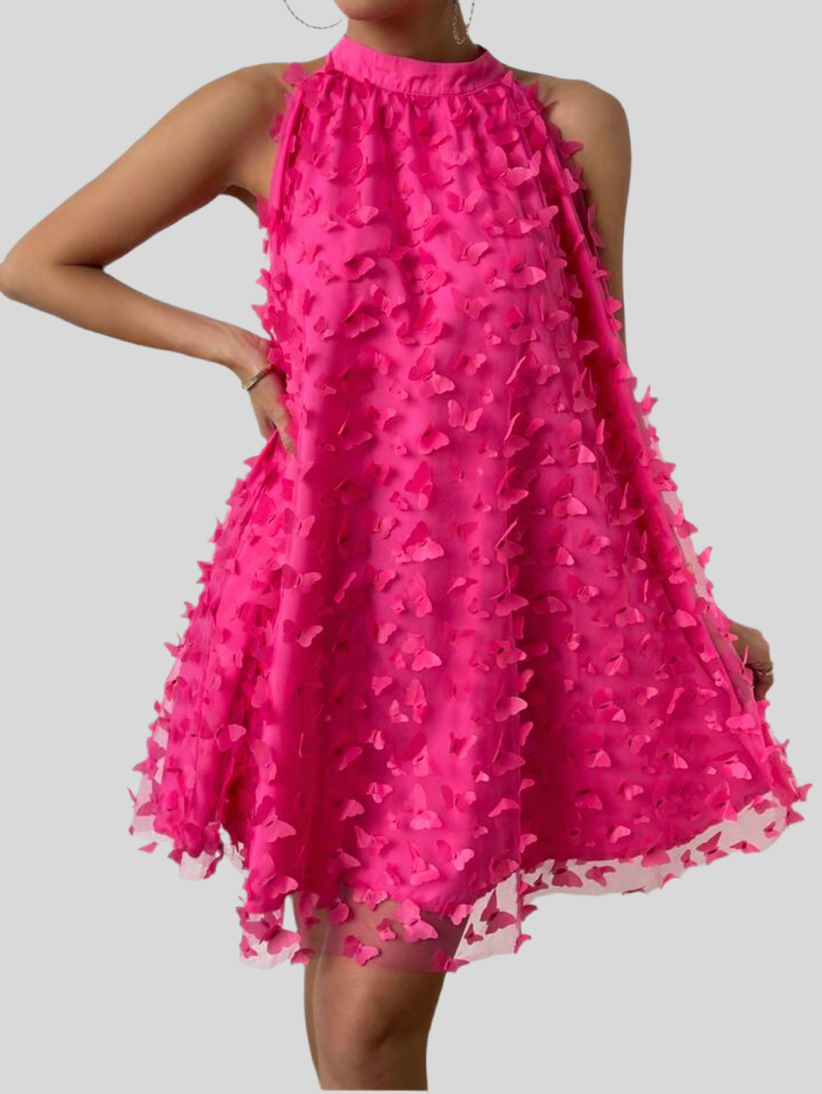Obleka Pink Metulj